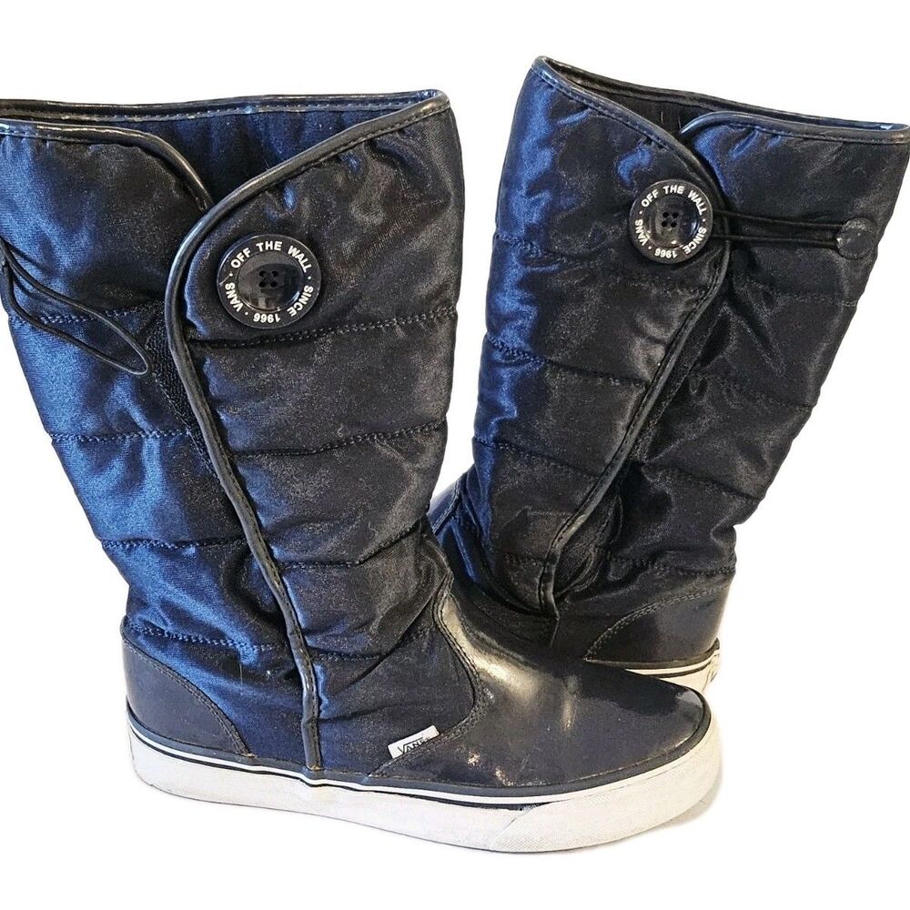Vans Navy Blue Winter Boots Size 8.5 - Picture 7 of 10